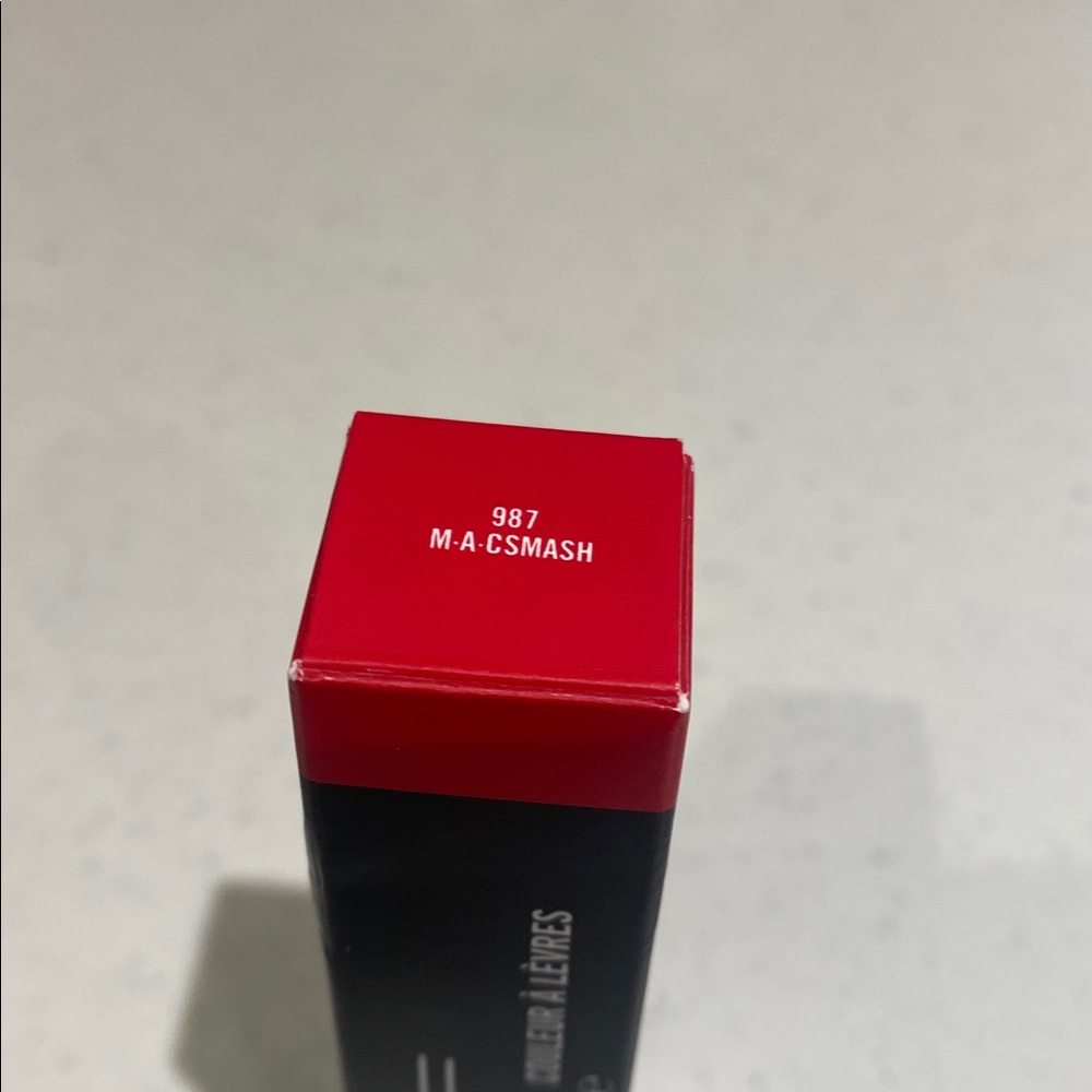 MAC Cosmetics Powder Kiss Liquid Lipcolour — M.A.C.smash Red #987 - Picture 2 of 3